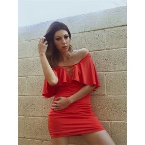 Forever 21 Flounced Bodycon Dress